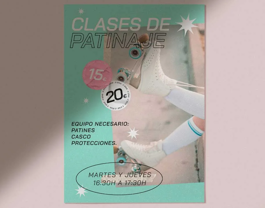 Cartel Patinaje