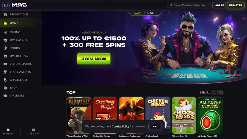 Découvrez les Meilleures Promotions et Bonus de Madcasino en Ligne en France - aperçu